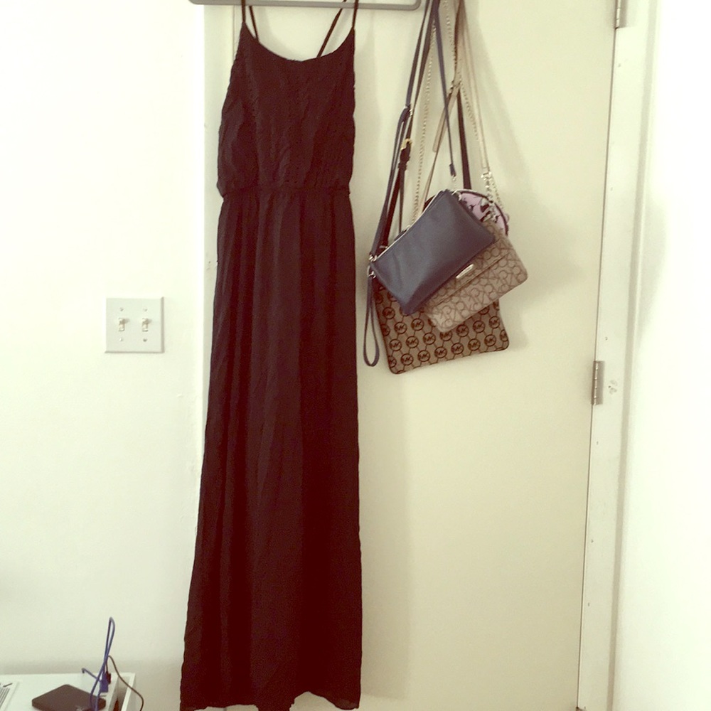 Black maxi dress